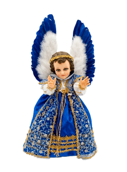 Vestidura bordada para imagen religiosa