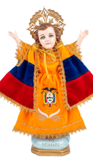 Vestido de bautizo bordado en dorado