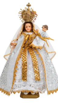 Vestidura dorada para virgen